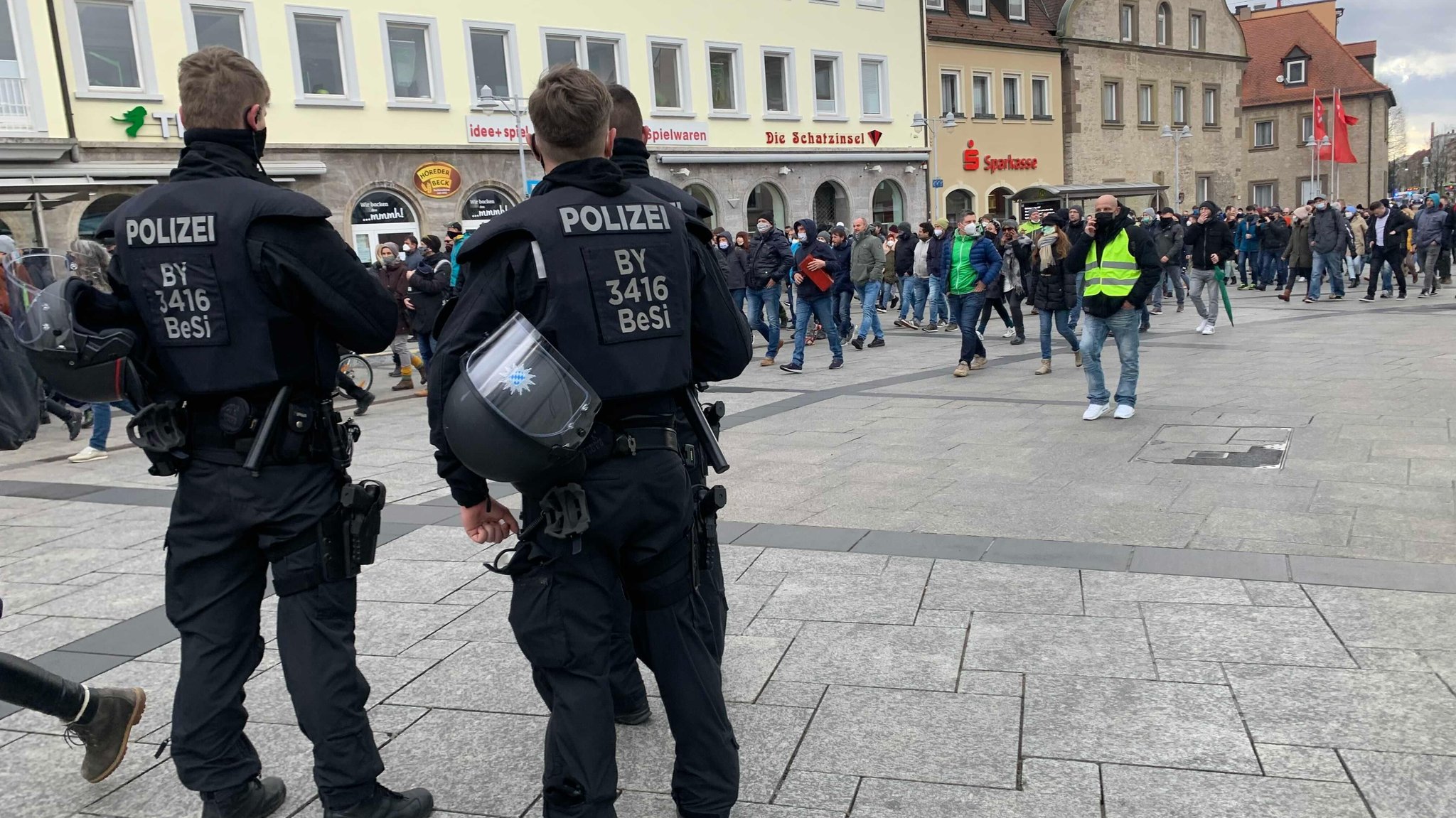 Corona-Demo in Schweinfurt