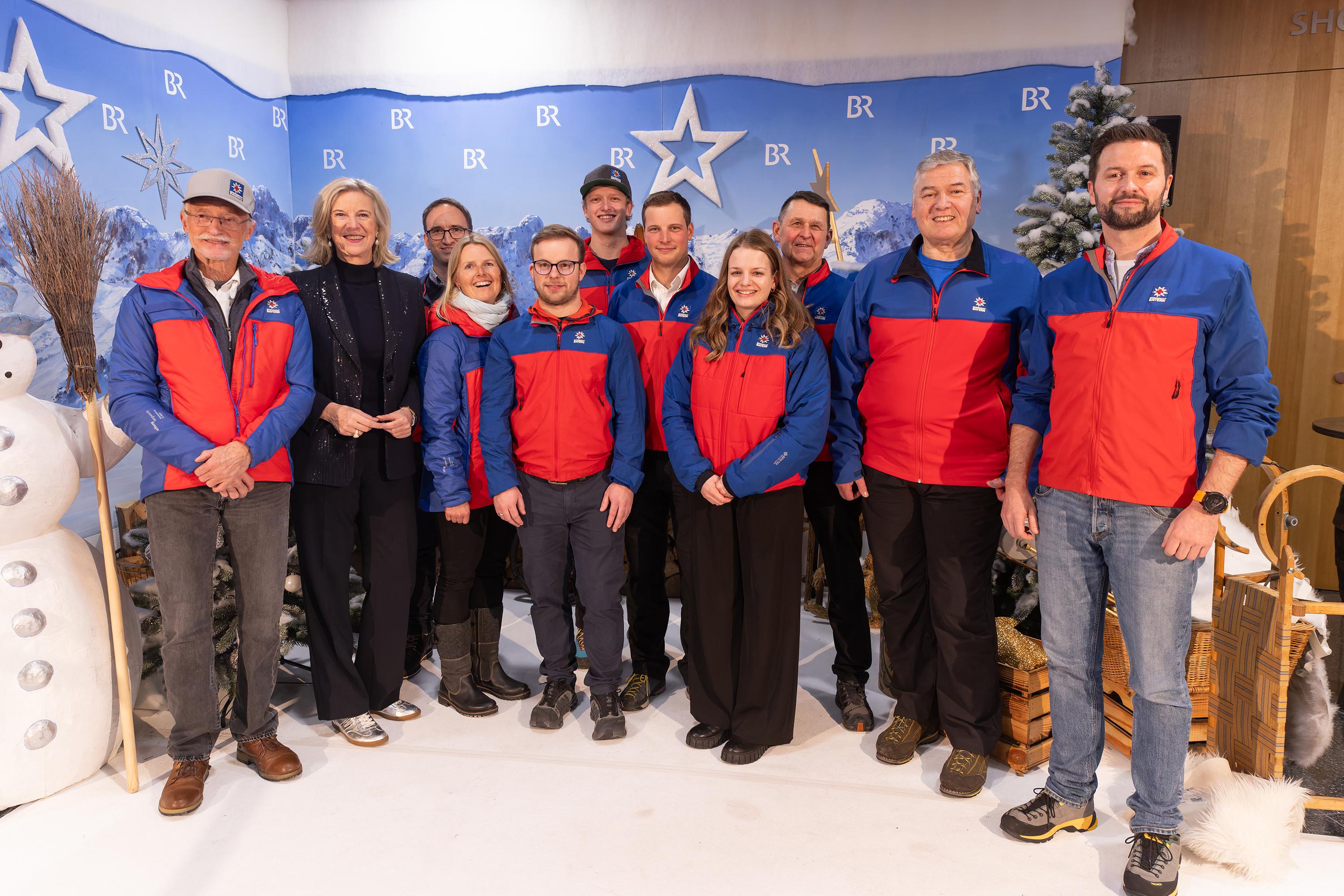 Mitglieder der Bergwacht beim BR-Budenzauber