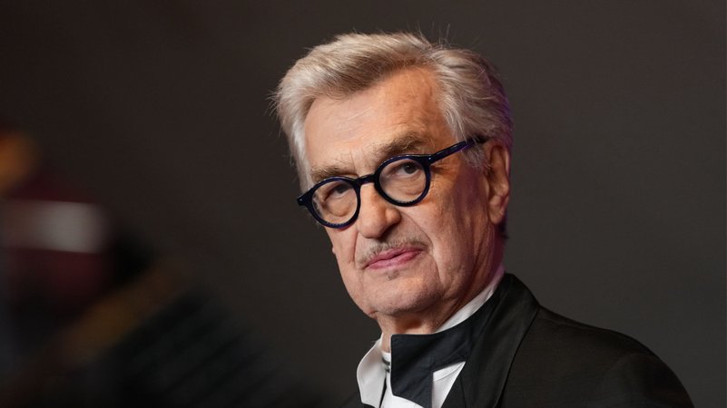 Wim Wenders auf der diesjährigen Berlinale. | Bild: dpa-Bildfunk/Soeren Stache Wim Wenders auf der diesjährigen Berlinale.