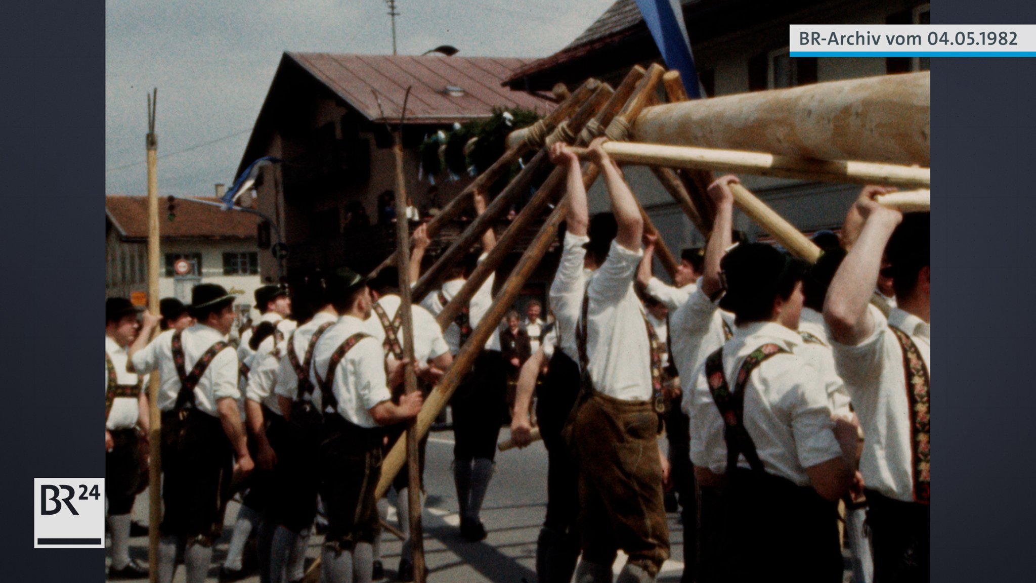 BR24 Retro: Maibaumaufstellen in Farchant 1982