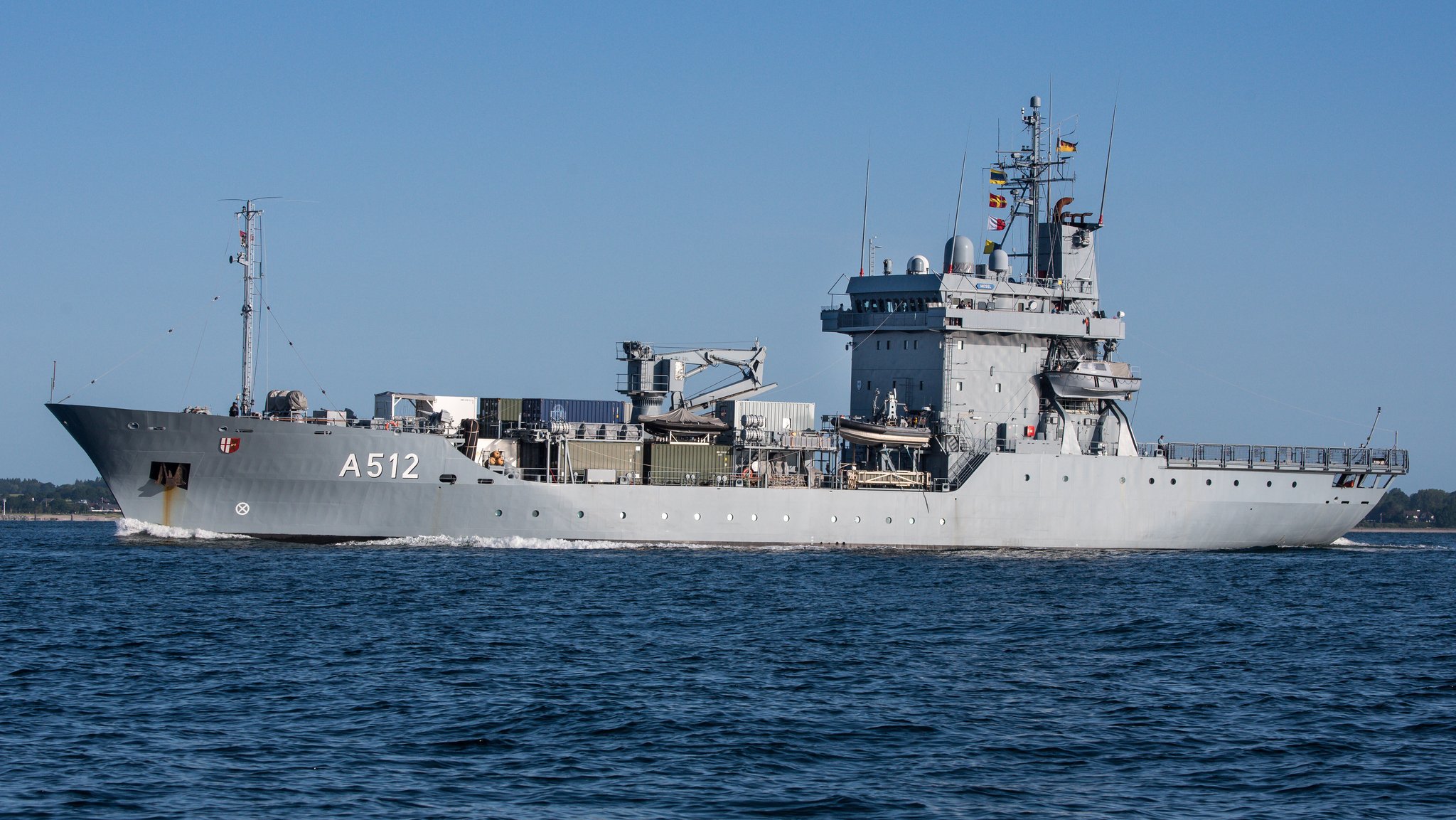 Tender A 512 Mosel aus Deutschland bei der Kieler Woche im Juni 2025 (Symbolbild)