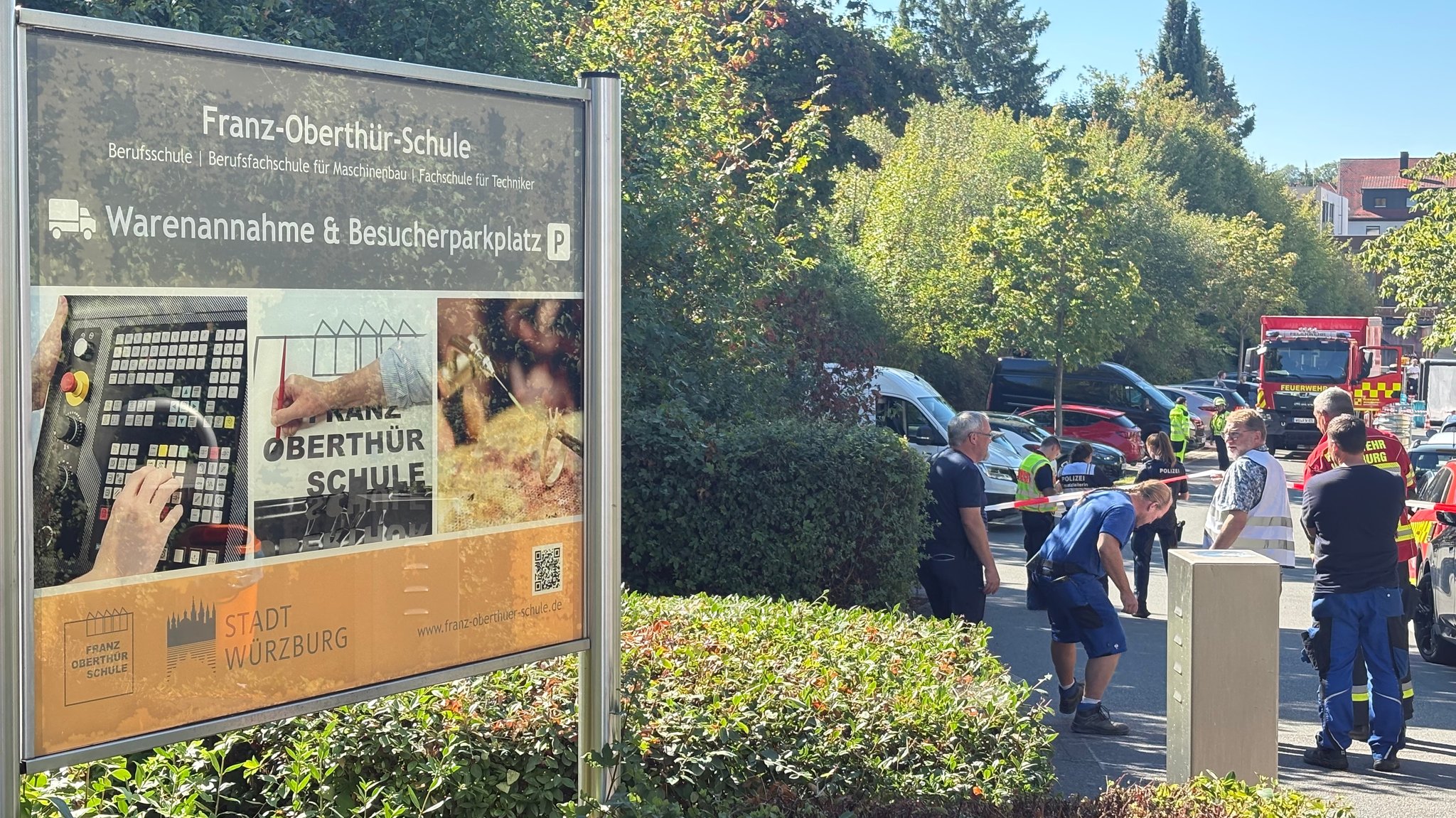 Gas-Austritt in Würzburg: Rund 2.000 Schüler evakuiert