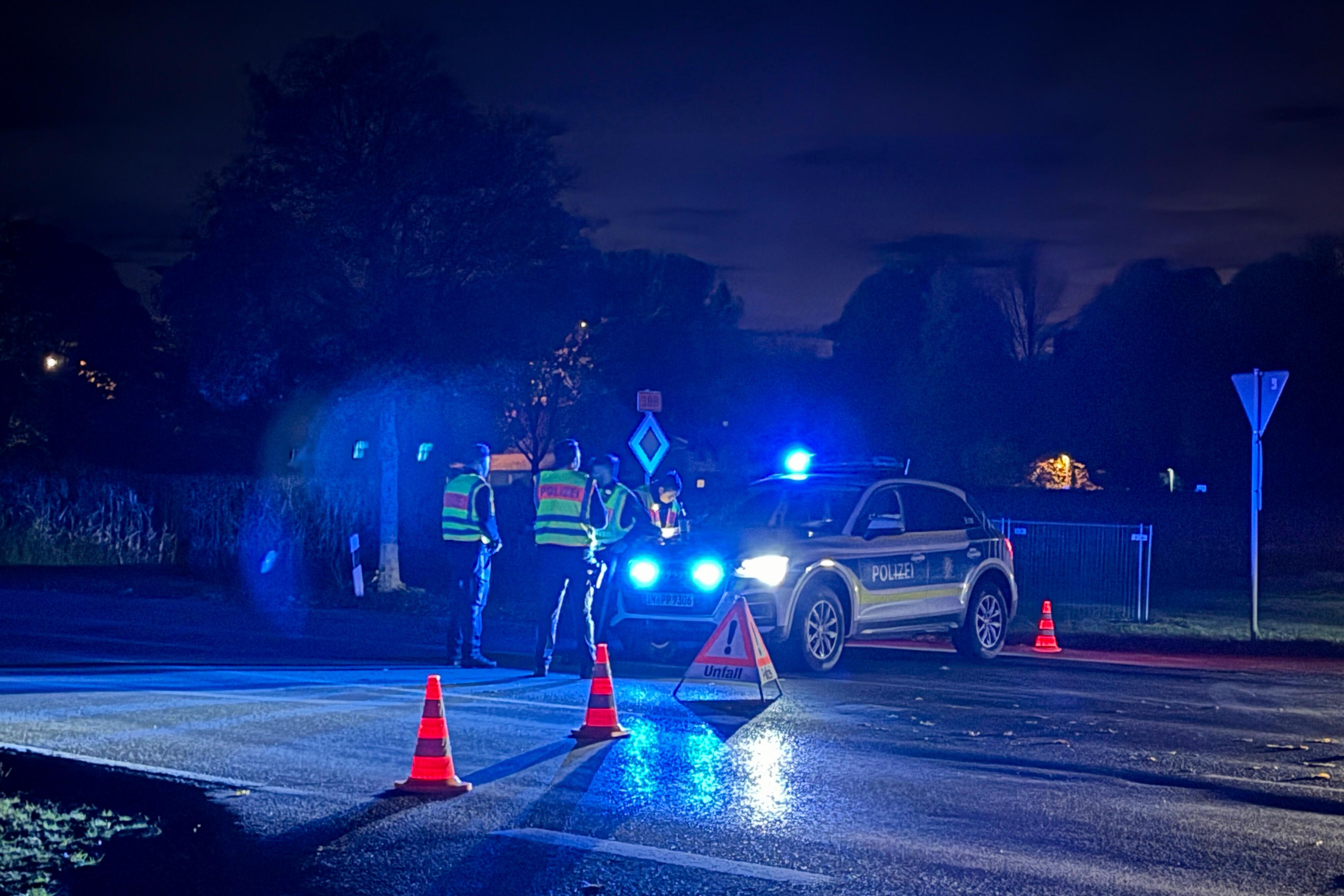 Großeinsatz der Polizei in Erding.