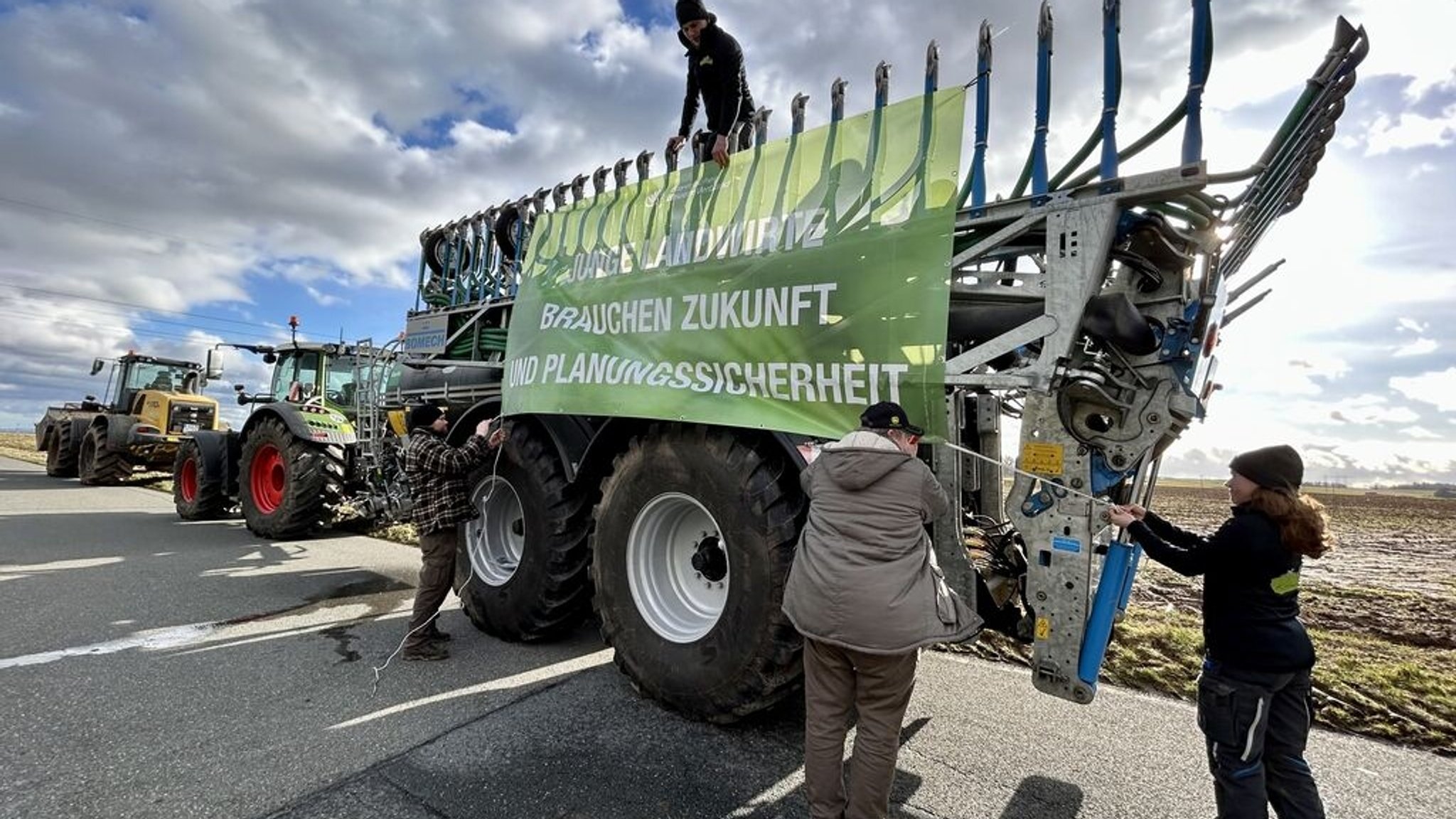 Vorstellung Plakataktion bei Stein im Landkreis Fürth 