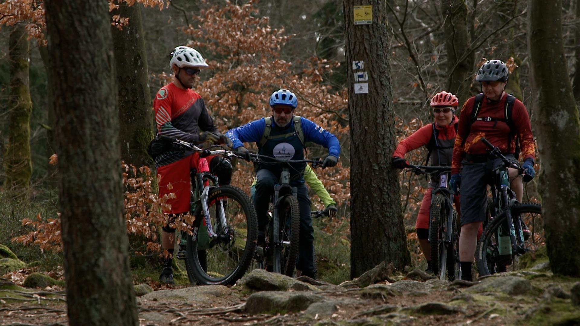 Matthias Lenk und seine Biker-Freunde aus der Oberpfalz.
