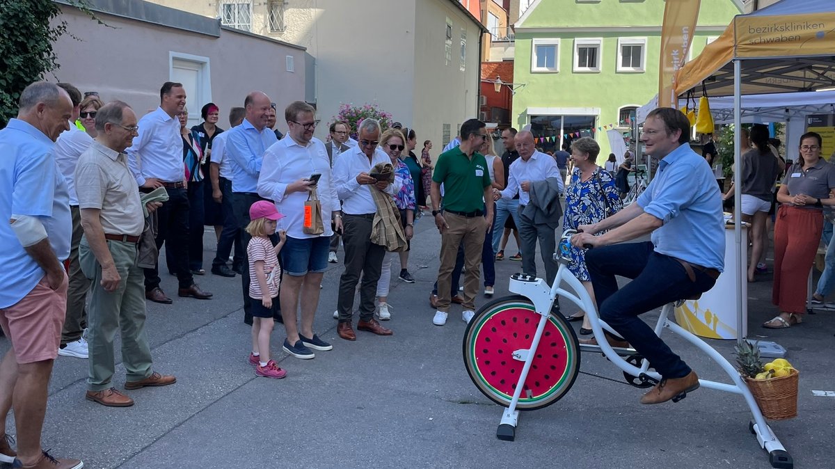 Schwabentag: Wie man mit dem Fahrrad einen Smoothie macht 