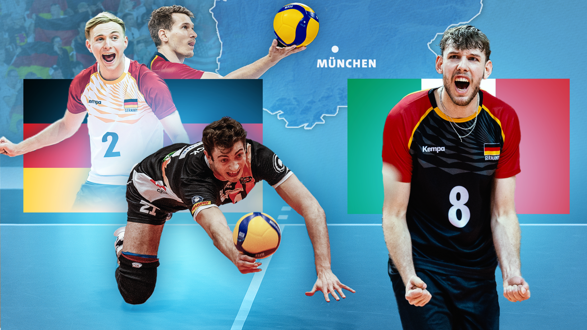 Volleyball-Länderspiel Deutschland - Italien in München
