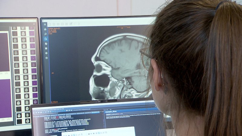 Eine Medizinerin sitzt an einem Computer | Bild: ORF/Christian Kugler Eine Medizinerin sitzt an einem Computer