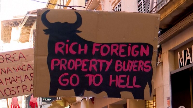 Proteste gegen Overtourism in Spanien | Bild: BR 2025 Proteste gegen Overtourism in Spanien