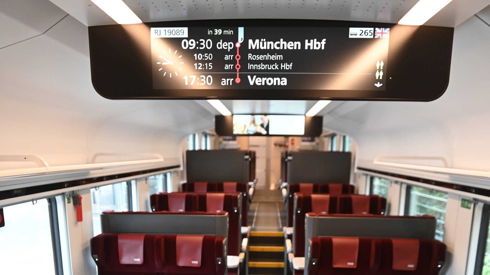 Symbolbild: ÖBB-Zug nach Verona