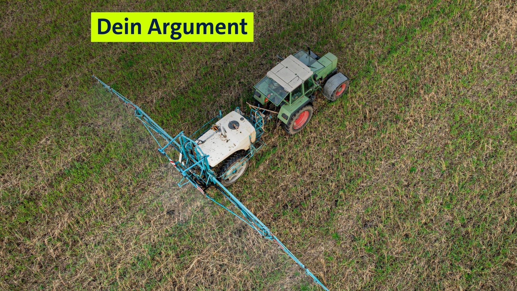 Einsatz von Glyphosat gegen abgefrorene Zwischenfrucht. (Symbolfoto)