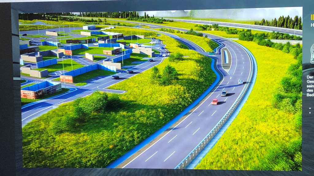 Simulation einer Autobahnteststrecke 