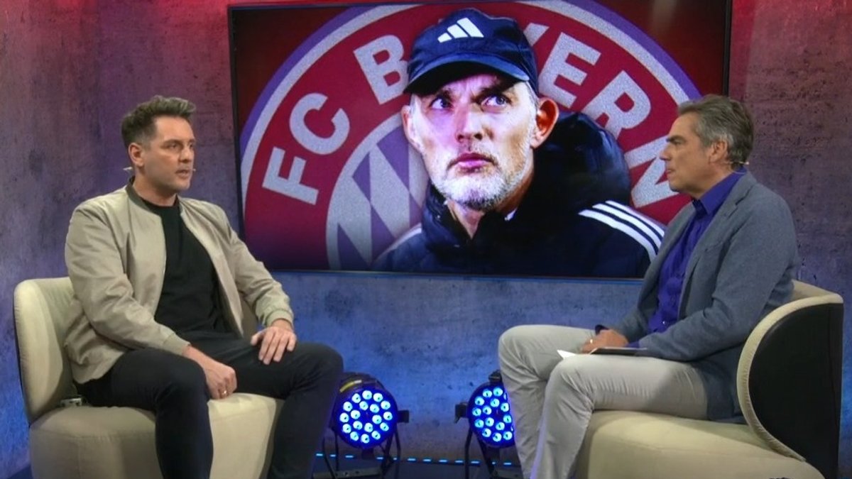 Florian Eckl (l.) und Dominik Vischer im BR24Sport live zur Tuchel-Trennung