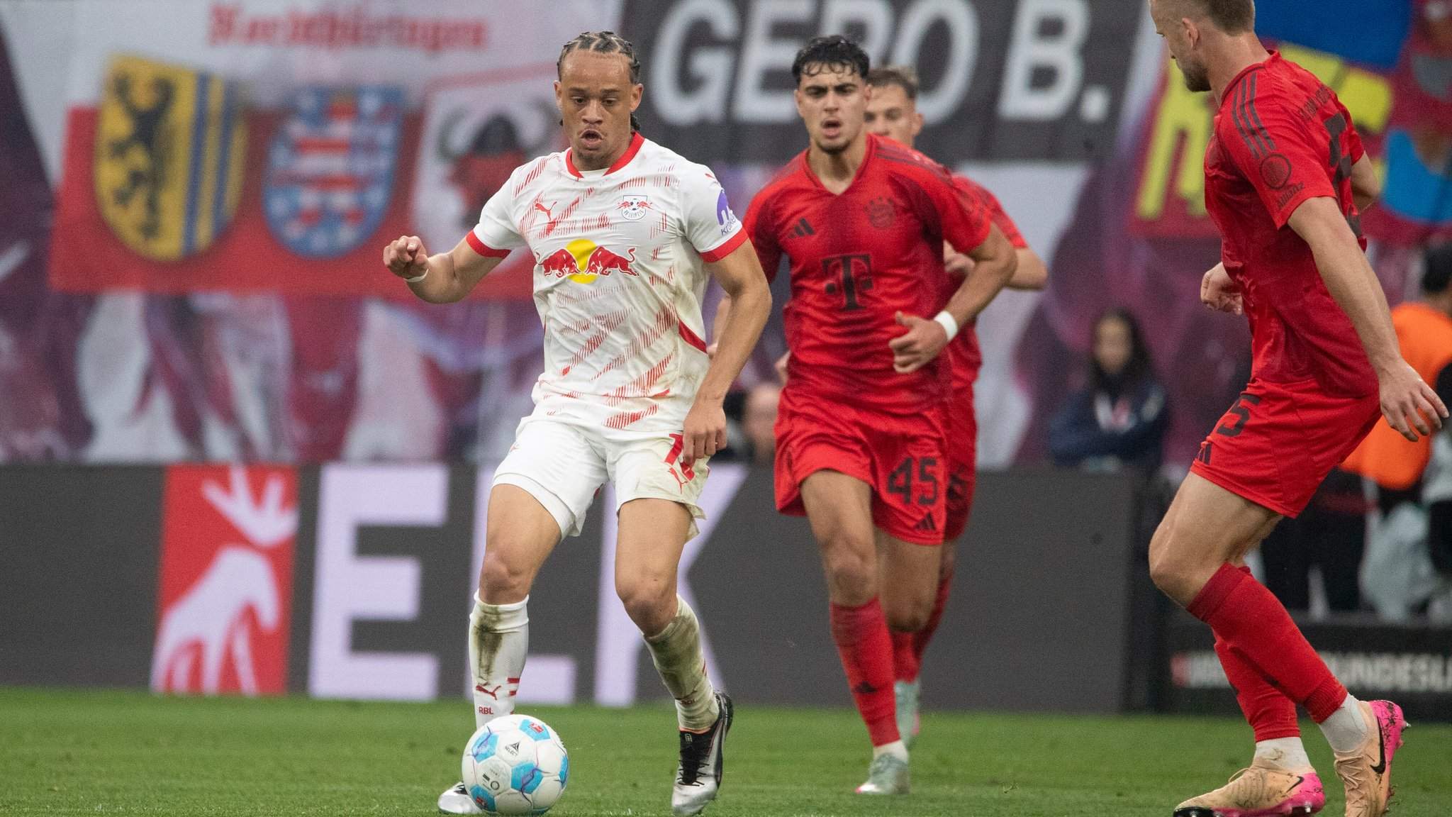 Spielszene RB Leipzig - Bayern München 