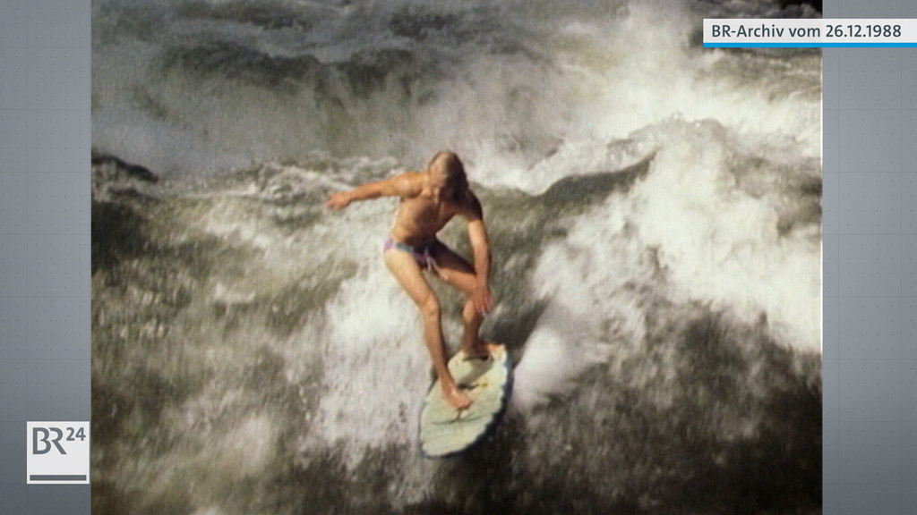 Welle am Eisbach in München 1988 | Bild: BR Archiv Welle am Eisbach in München 1988