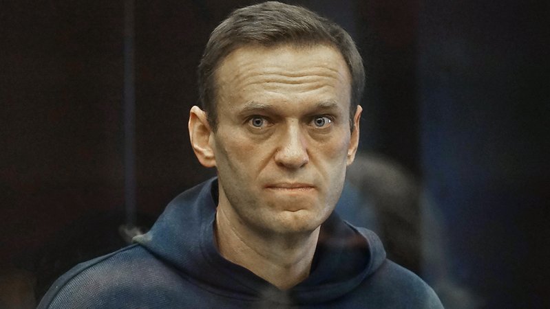 Alexej Nawalny 2021 vor einem Gericht in Moskau.