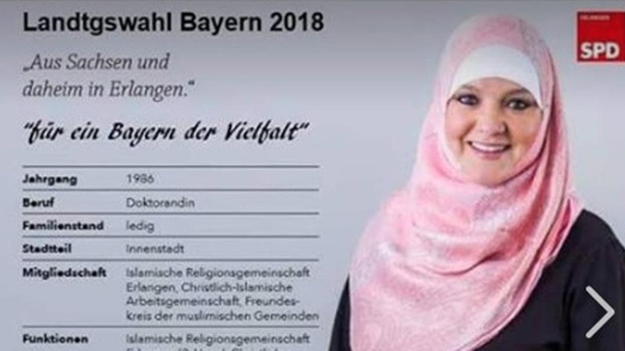 gefälschtes SPD-Wahlplakat | Bild: Screenshot: BR gefälschtes SPD-Wahlplakat