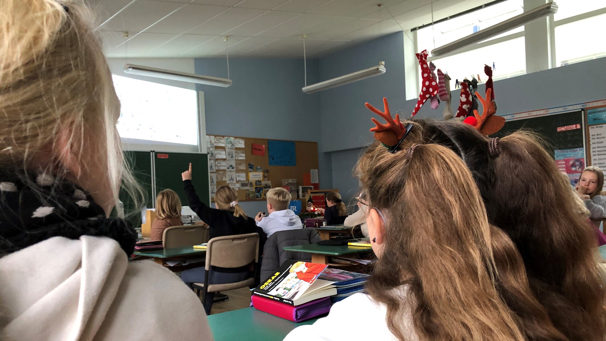 Die Klasse 4a der Volkacher Grundschule im Lkr. Kitzingen.