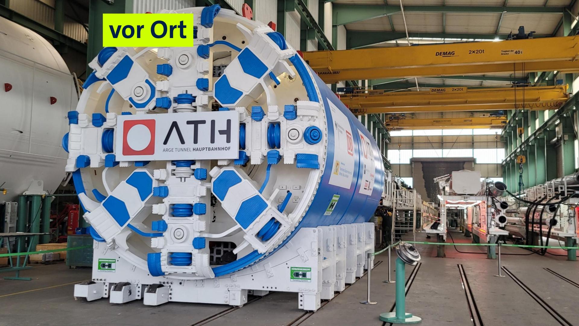 Die erste Tunnelbohrmaschine für die 2. Stammstrecke in München.