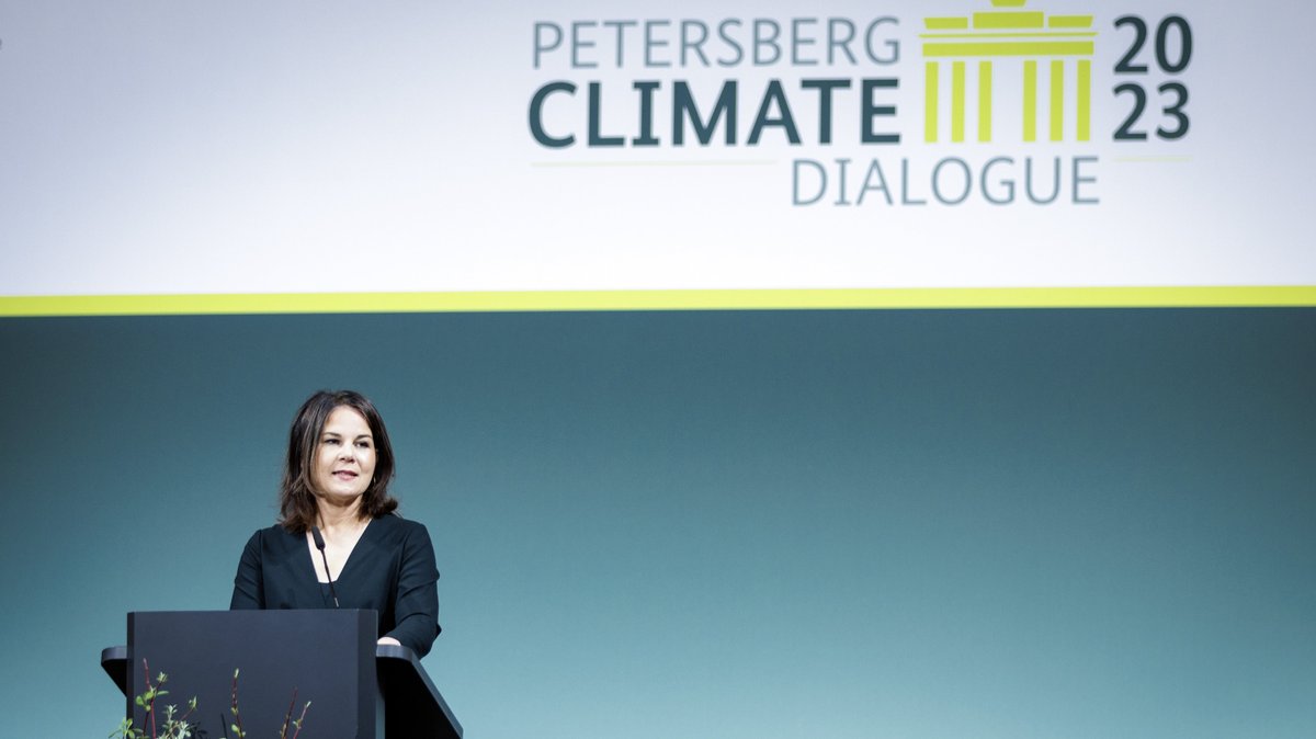 Annalena Baerbock beim Klimadialog