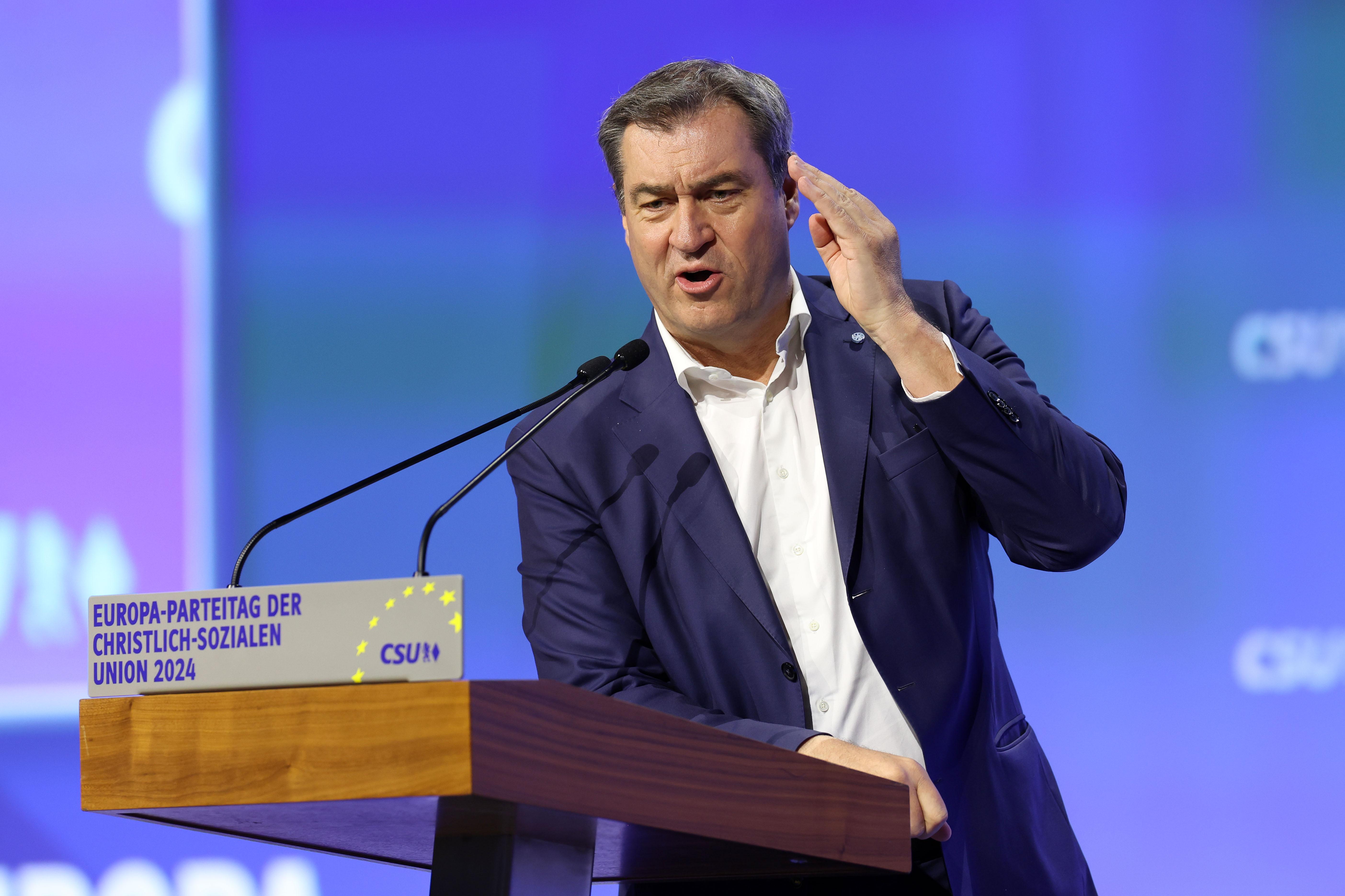 Markus Söder auf dem Europa-Parteitag
