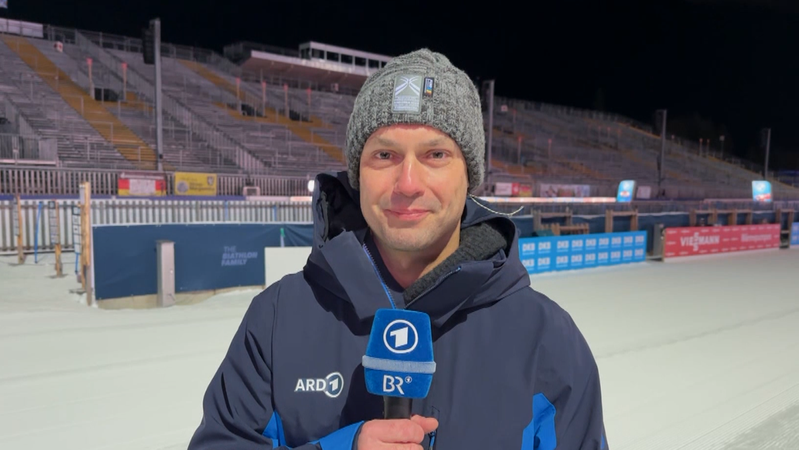 Andre Siems in Ruhpolding | Bild: picture-alliance/dpa Andre Siems in Ruhpolding