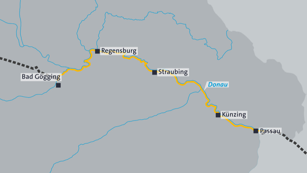 Verlauf des Donaulimes in Bayern