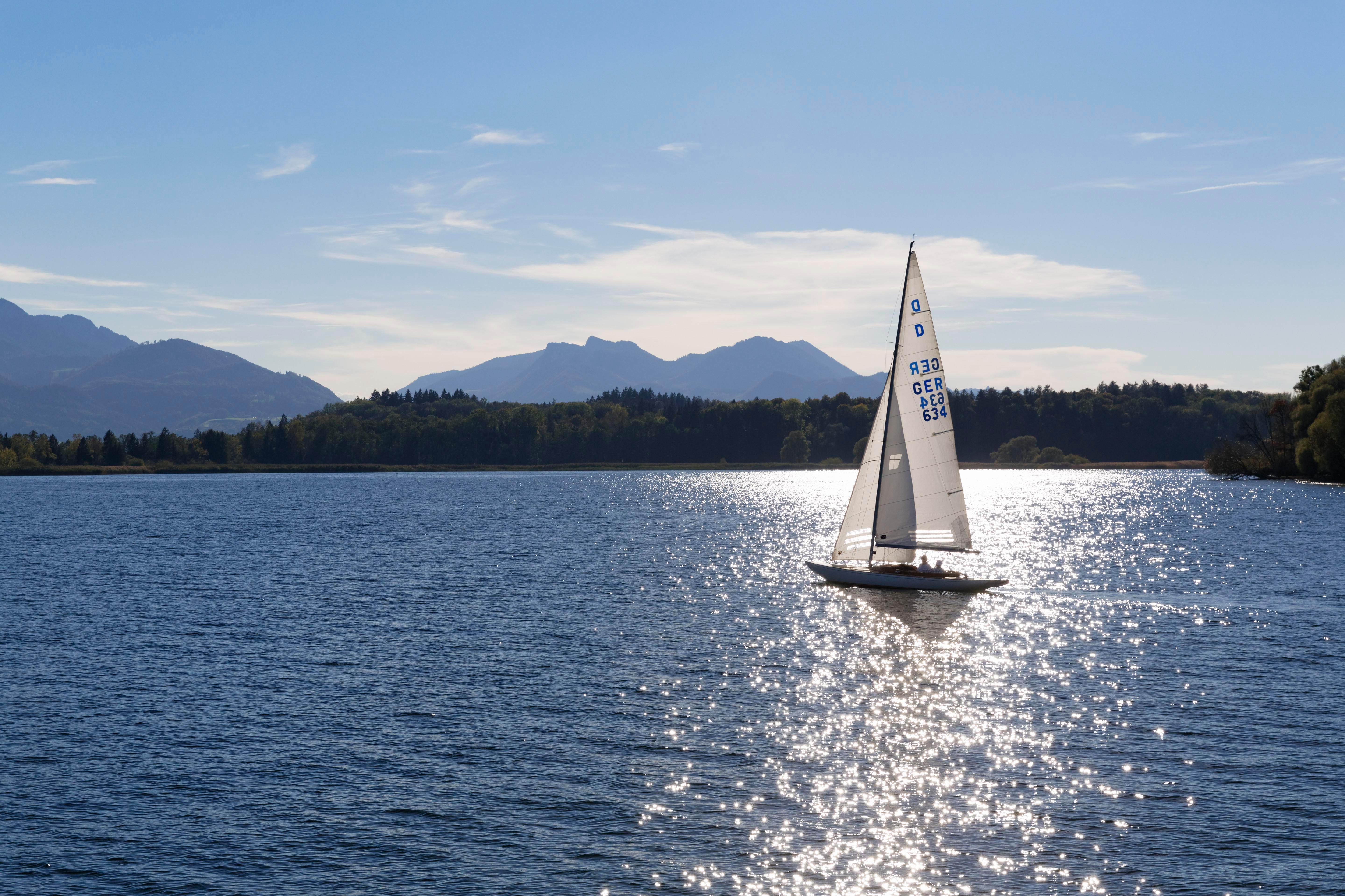 Segelboot auf dem Chiemsee