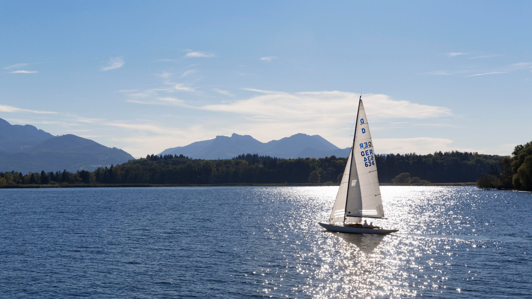 Segelboot auf dem Chiemsee