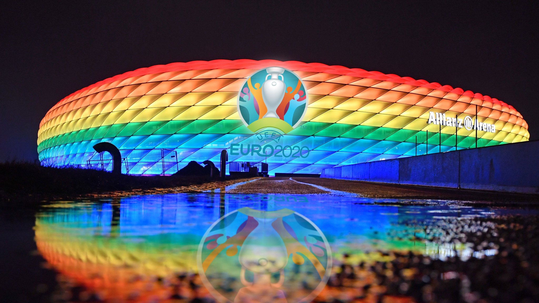 Vor dem EM-Spiel der deutschen Mannschaft gegen Ungarn erhitzt das Nein der UEFA zum Stadion in Regenbogenfarben weiterhin die Gemüter.