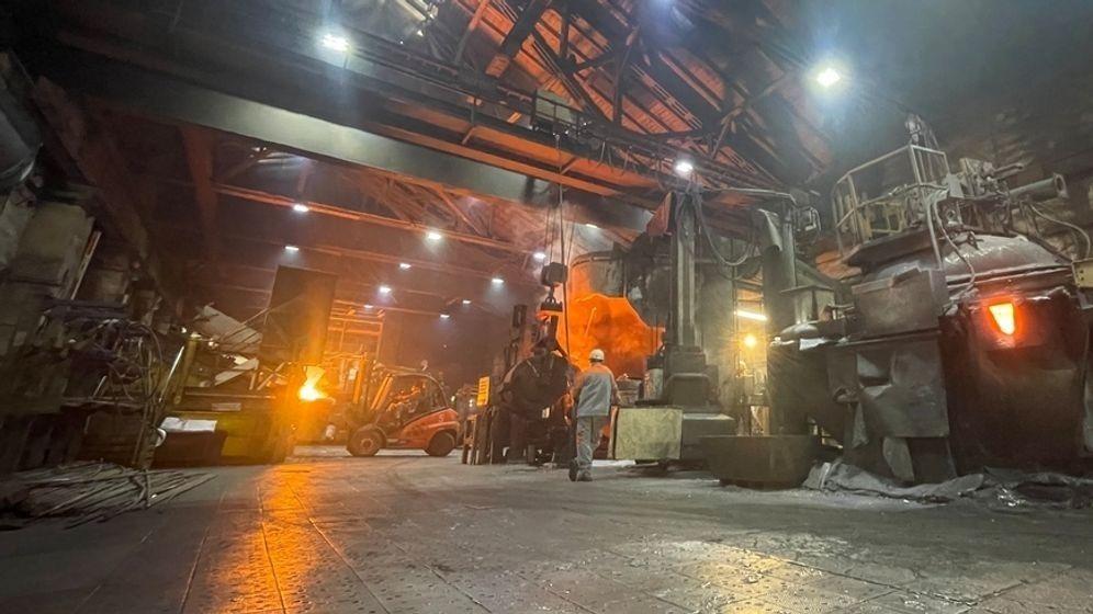 Gießerei Franken Guss in Kitzingen, Blick in die Halle