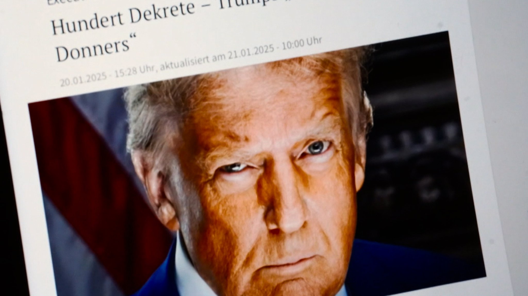 Vor genau 100 Tagen zog Donald Trump wieder ins Weiße Haus ein - und befeuert seitdem fast täglich die Weltlage mit Drohungen und Anordnungen. 