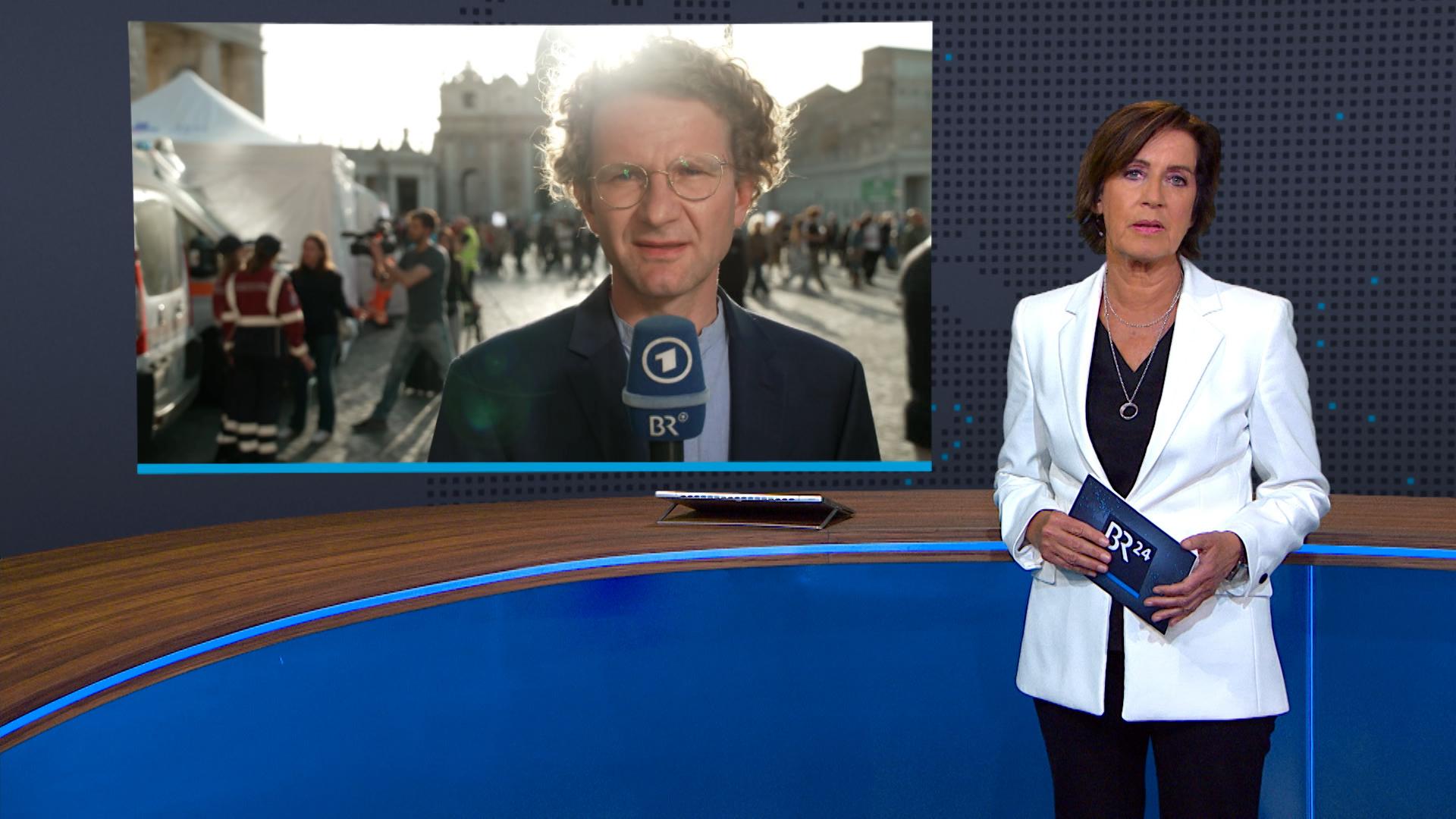 Wie ist die Atmosphäre in Rom? BR-Korrespondent Martin Zöller berichtet aus Rom vom Petersplatz.