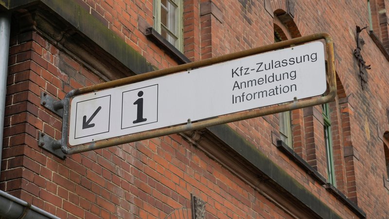 Eine Kfz-Zulassungsstelle in Berlin