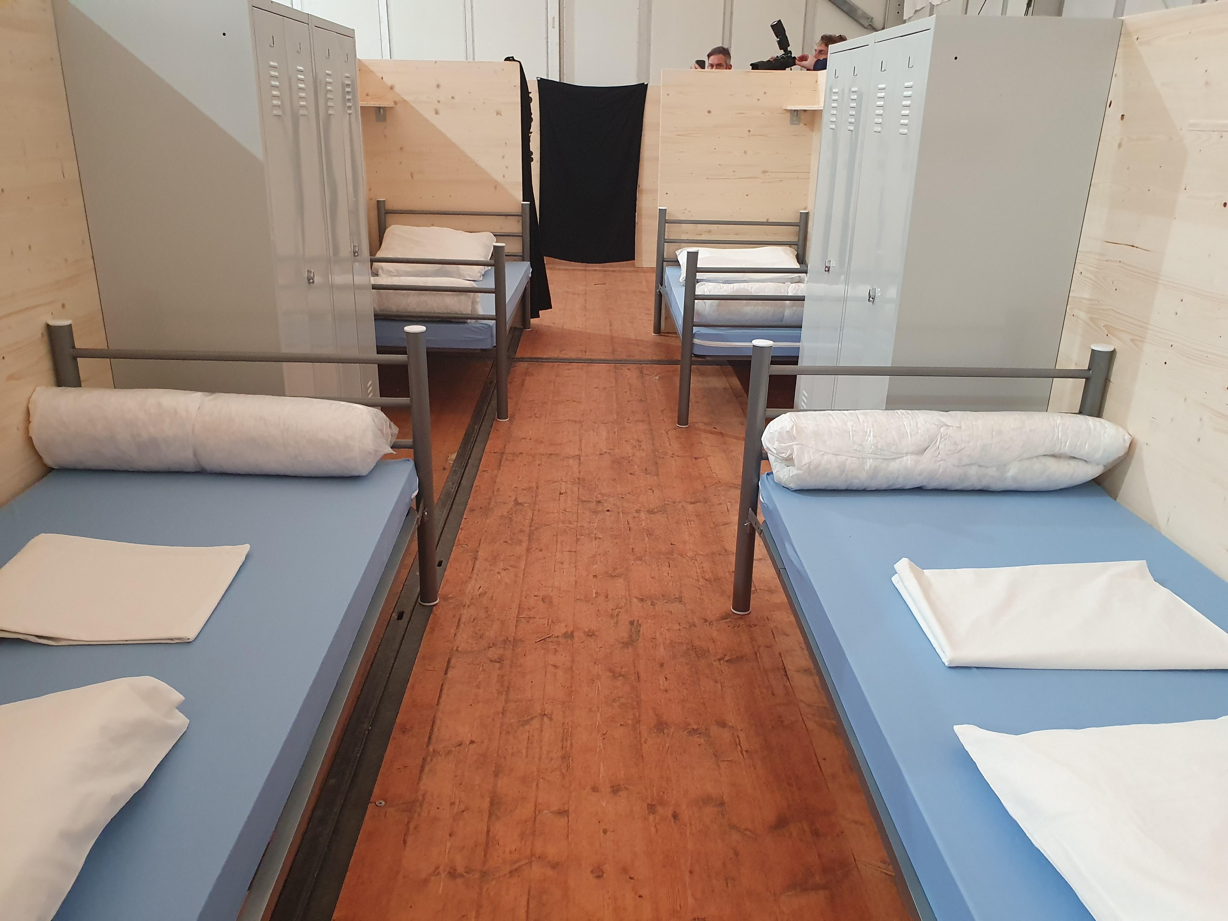 4-Bett-Cluster für Geflüchtete
