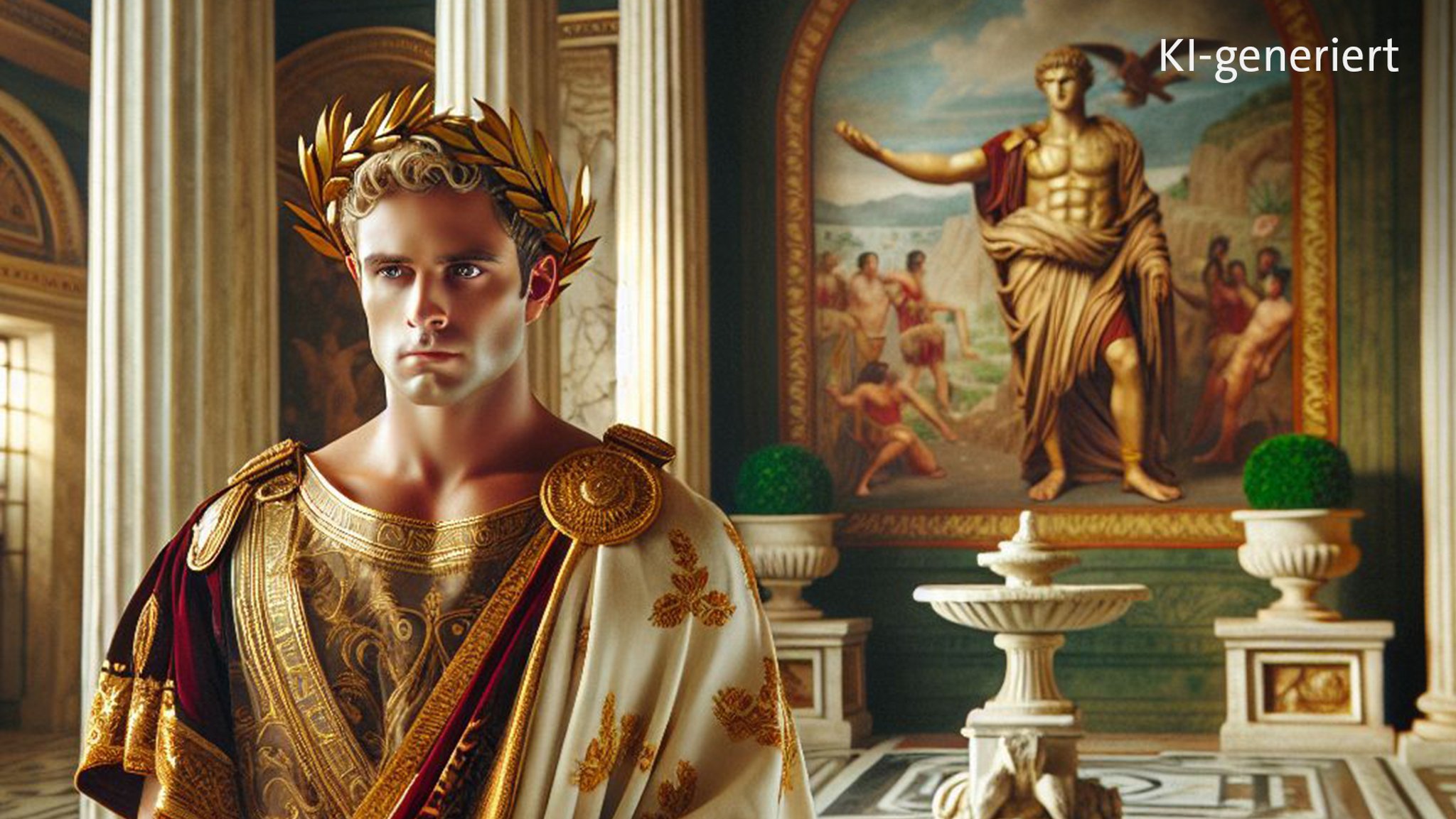 Ein KI-generiertes Bild soll den römischen Kaiser Nero zeigen