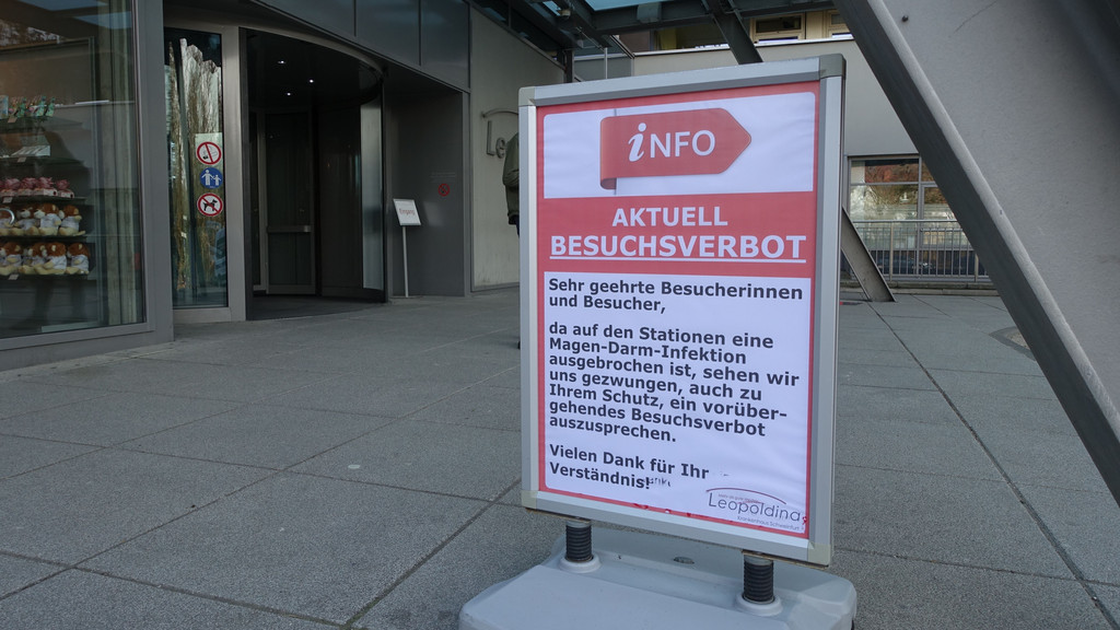 Achtung Noro-Virus: im Leopoldina-Krankenhaus in Schweinfurt sind aktuell keine Besucher erlaubt.
