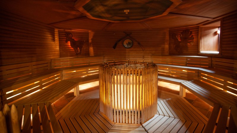 Blick in eine Sauna der Europatherme Bad Füssing