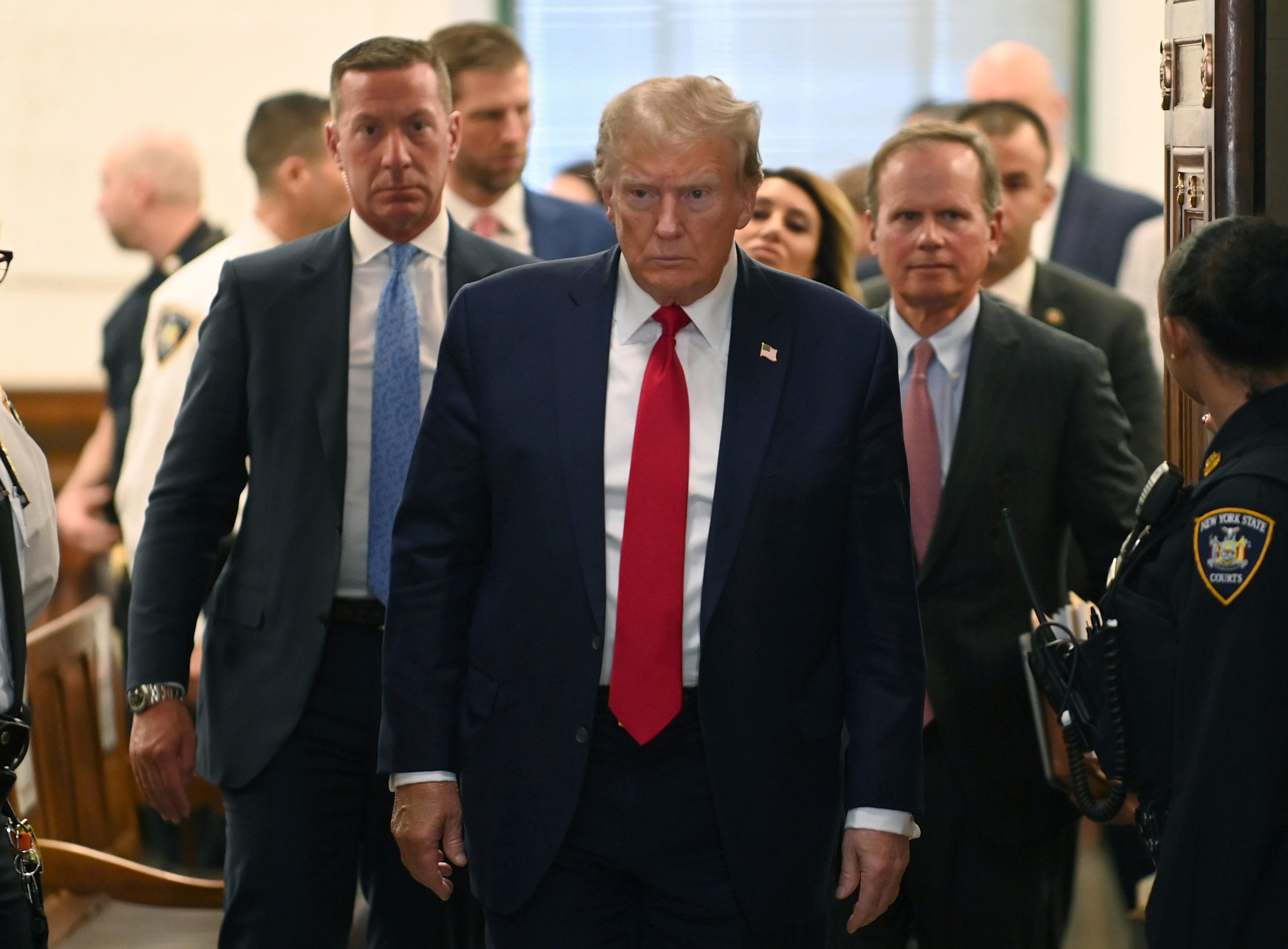 Donald Trump im Dezember im New York State Supreme Court 