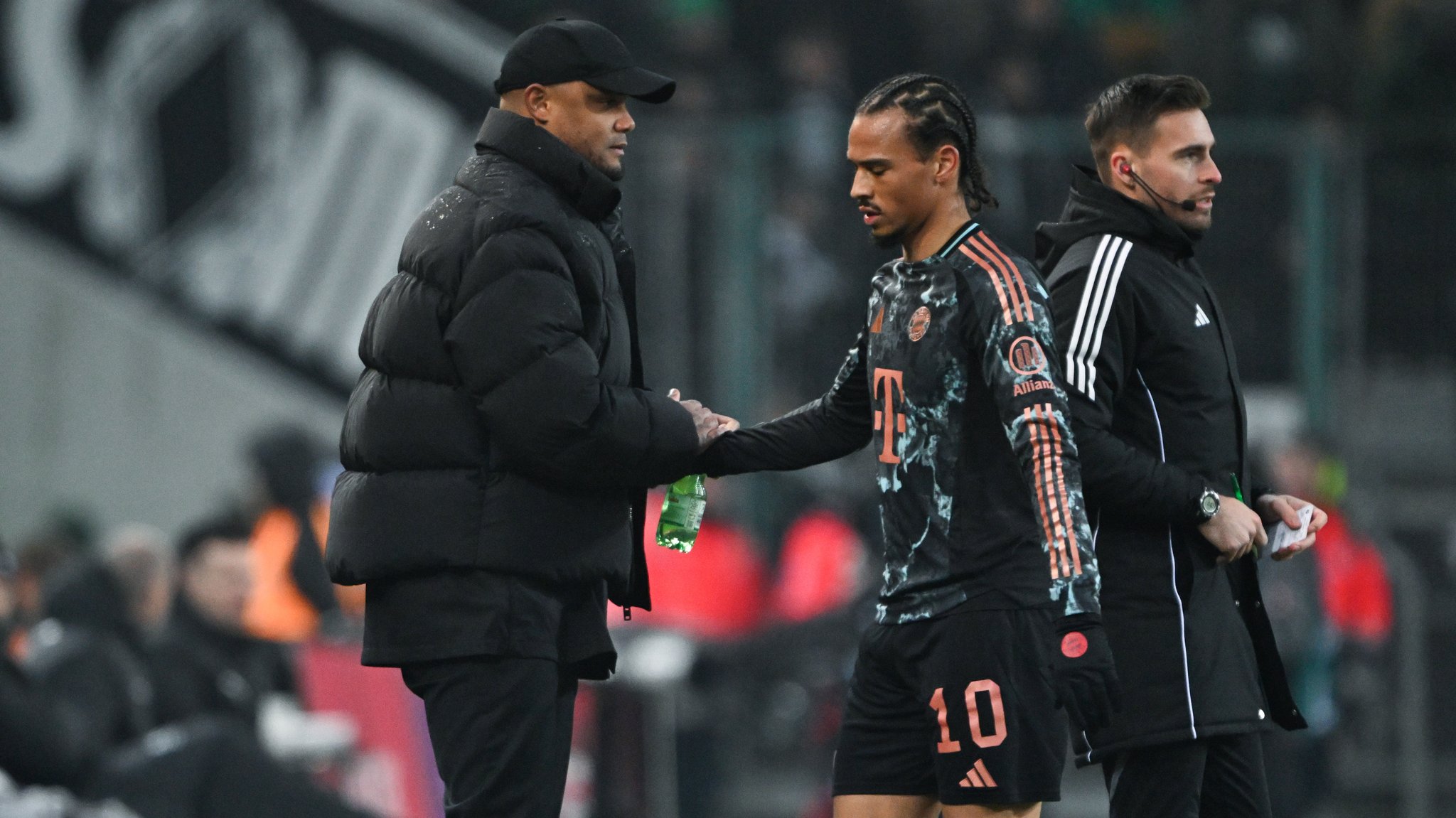 Leroy Sané und Vincent Kompany 