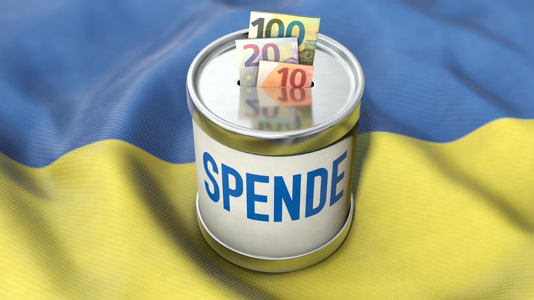  Symbolbild zum Thema Spendenaufruf für die Ukraine | Bild:picture alliance / Zoonar | DesignIt
