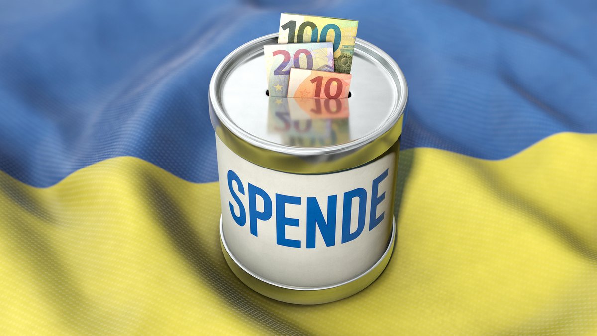 Symbolbild zum Thema Spendenaufruf für die Ukraine