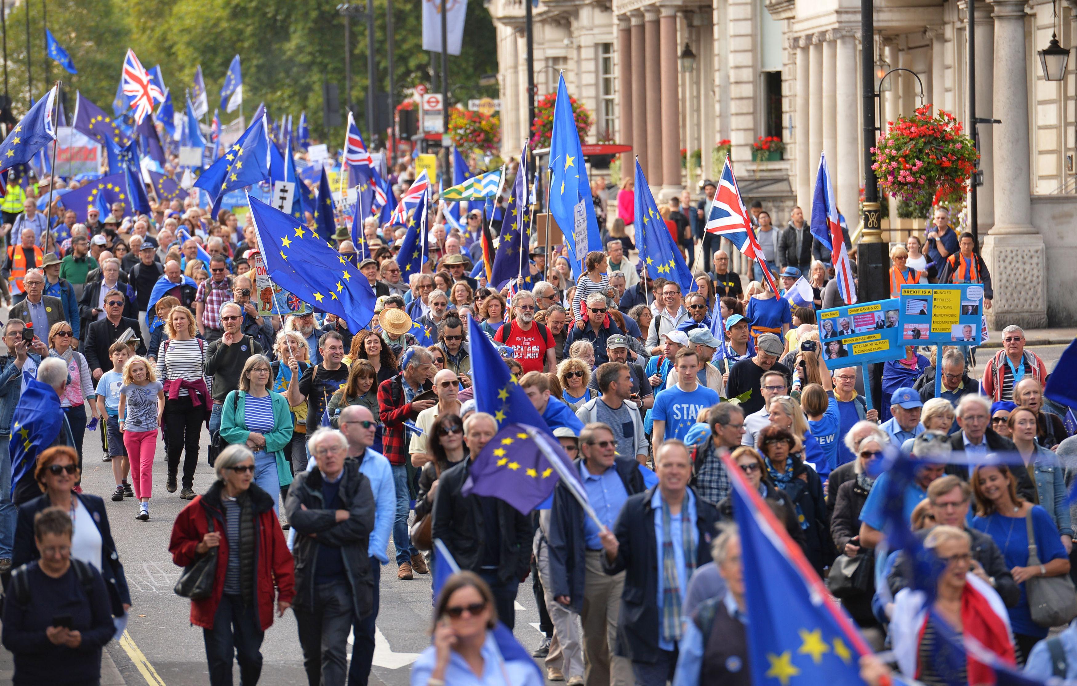 Zehntausende Demonstrieren In London Gegen Brexit | BR24