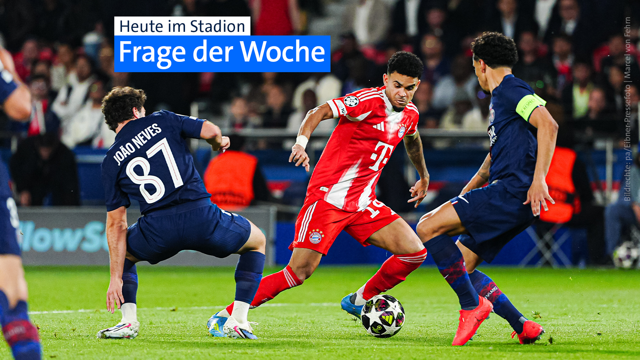 Luis Diaz dribbelt sich durch Joao Neves und Marquinhos durch