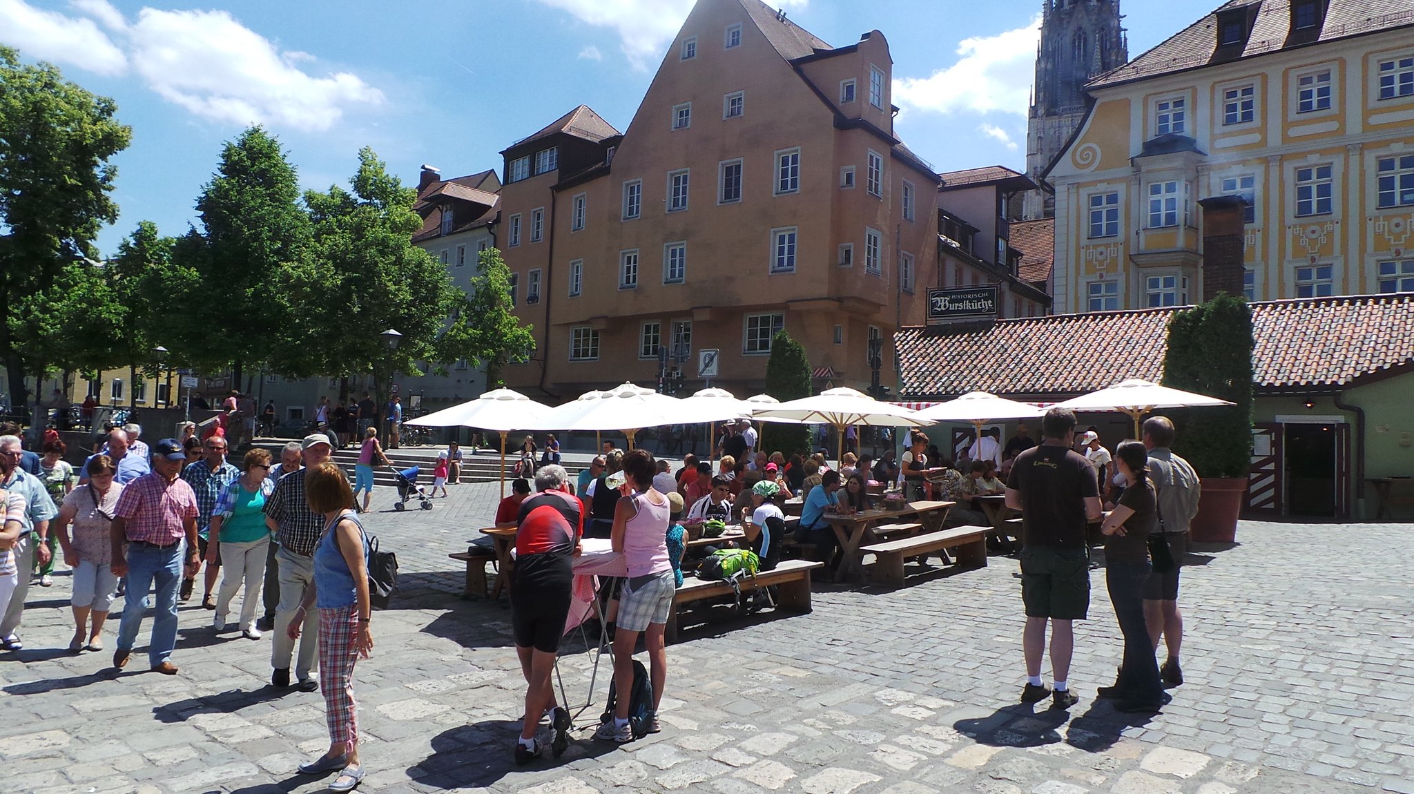 Die Donaulände in Regensburg