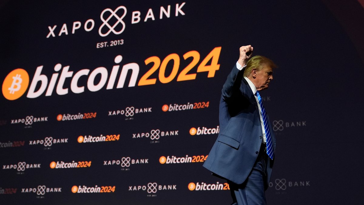 Donald Trump bei einer Konferenz.