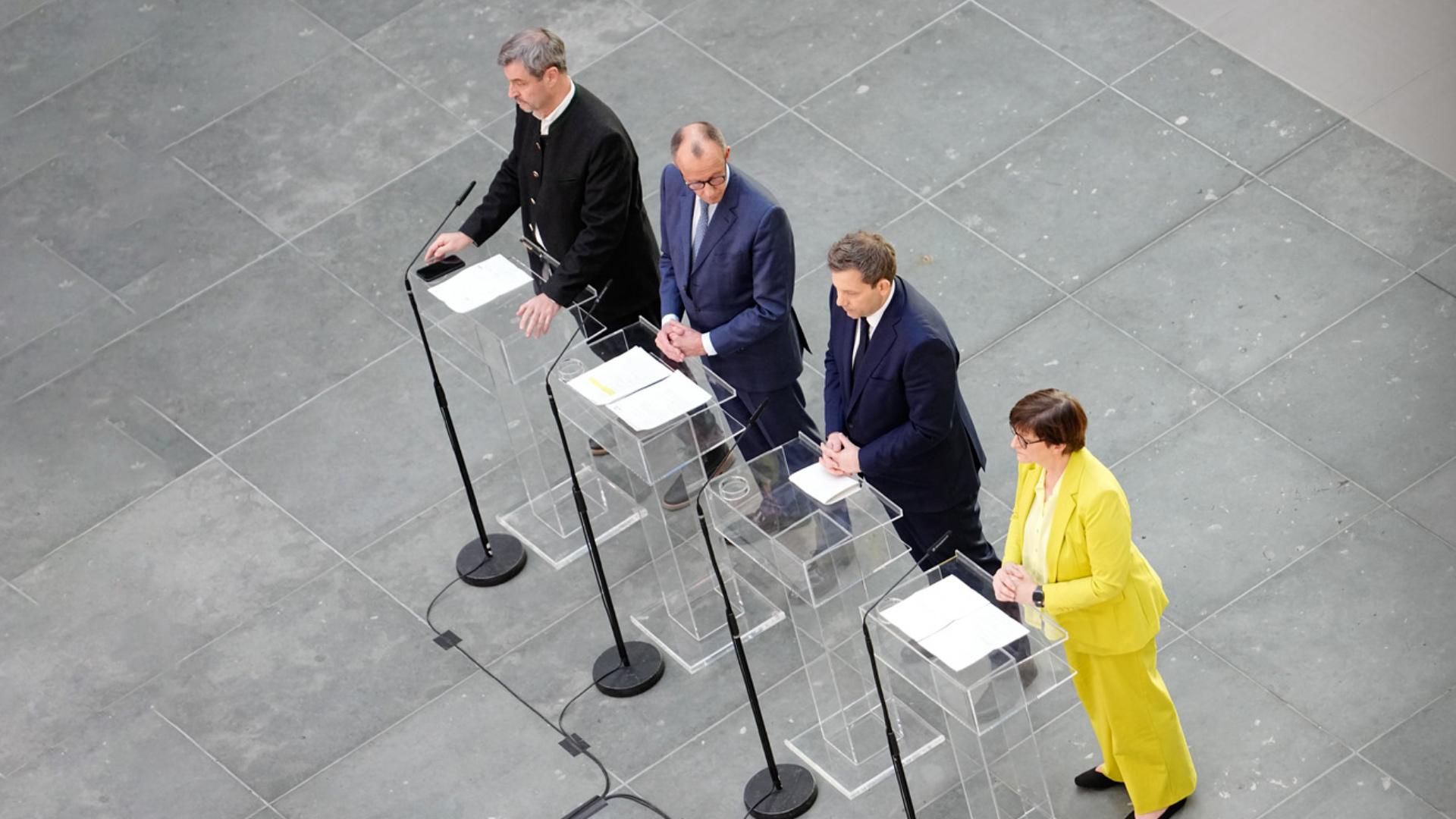 Union und SPD haben sich auf ein gemeinsames Sondierungspapier verständigt. 
