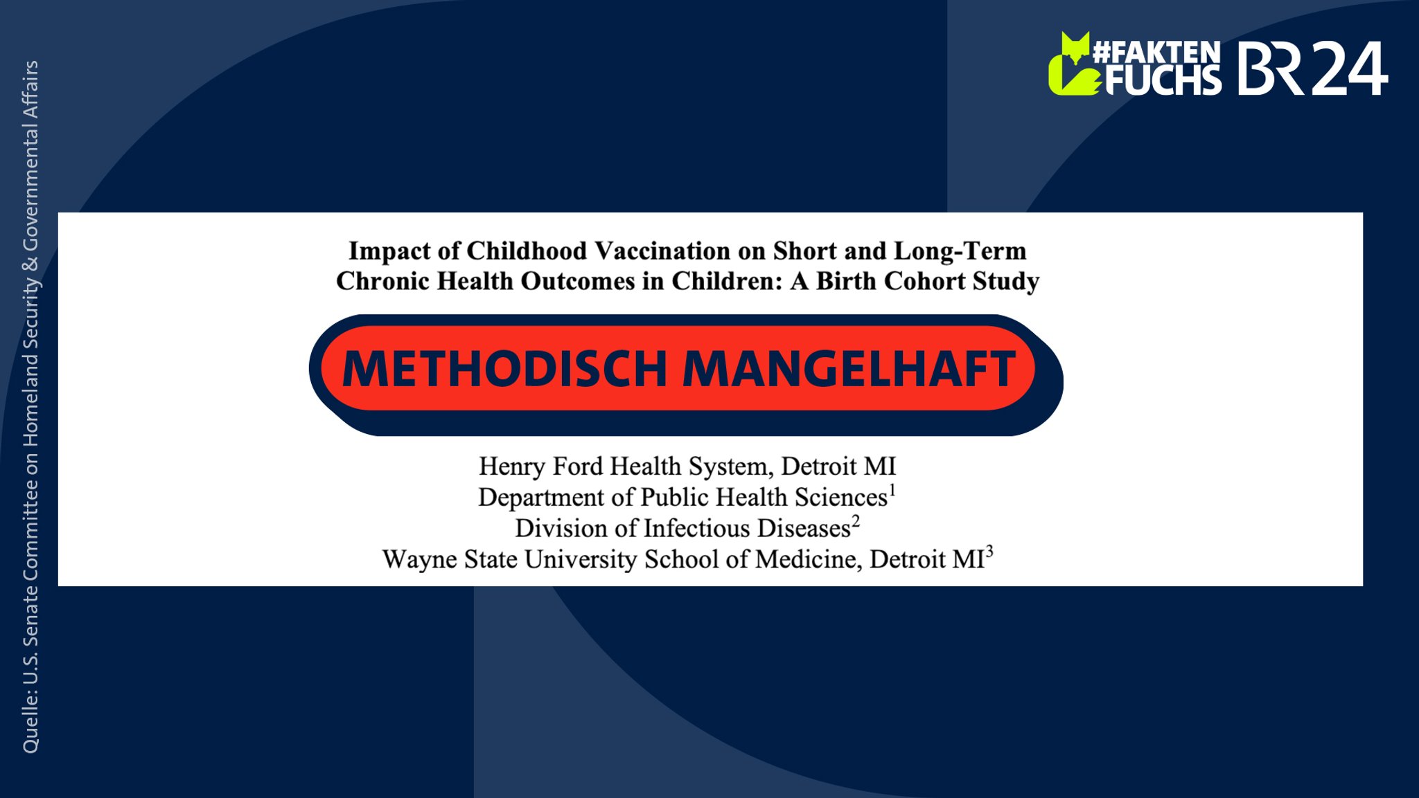 Eine methodisch mangelhafte "Studie" wird als vermeintlich unterdrückte Forschungsarbeit verbreitet.