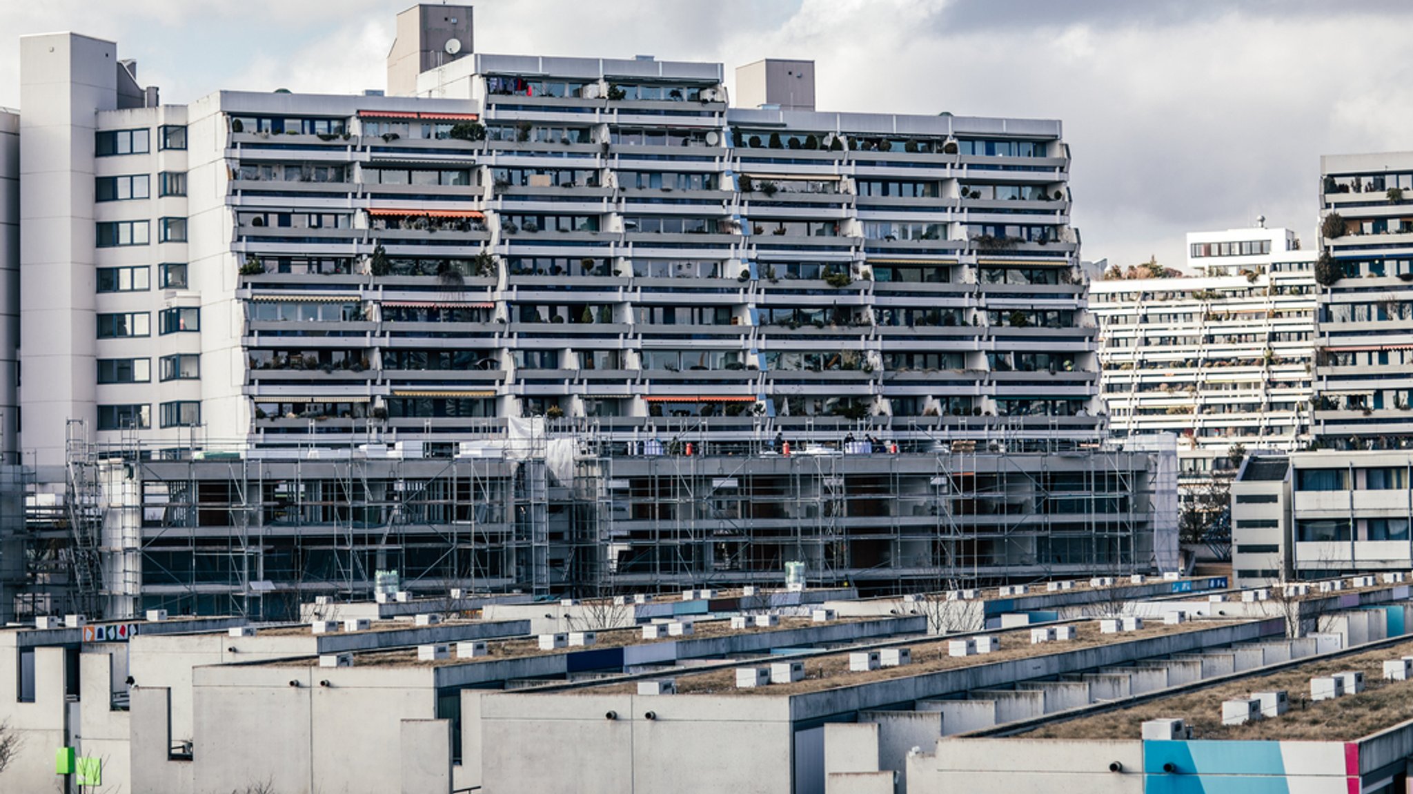 Das Olympische Dorf von 1972 in München. 