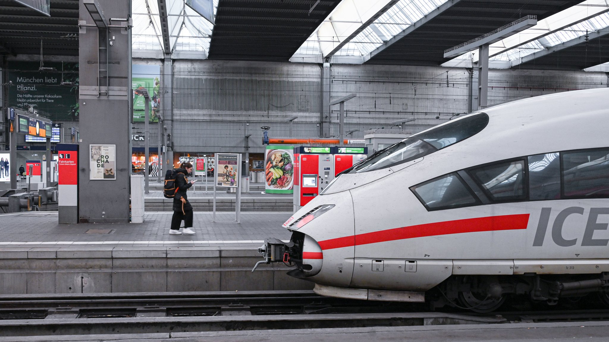 Der Münchner Hauptbahnhof am Tag des GDL-Streiks am 16. November.